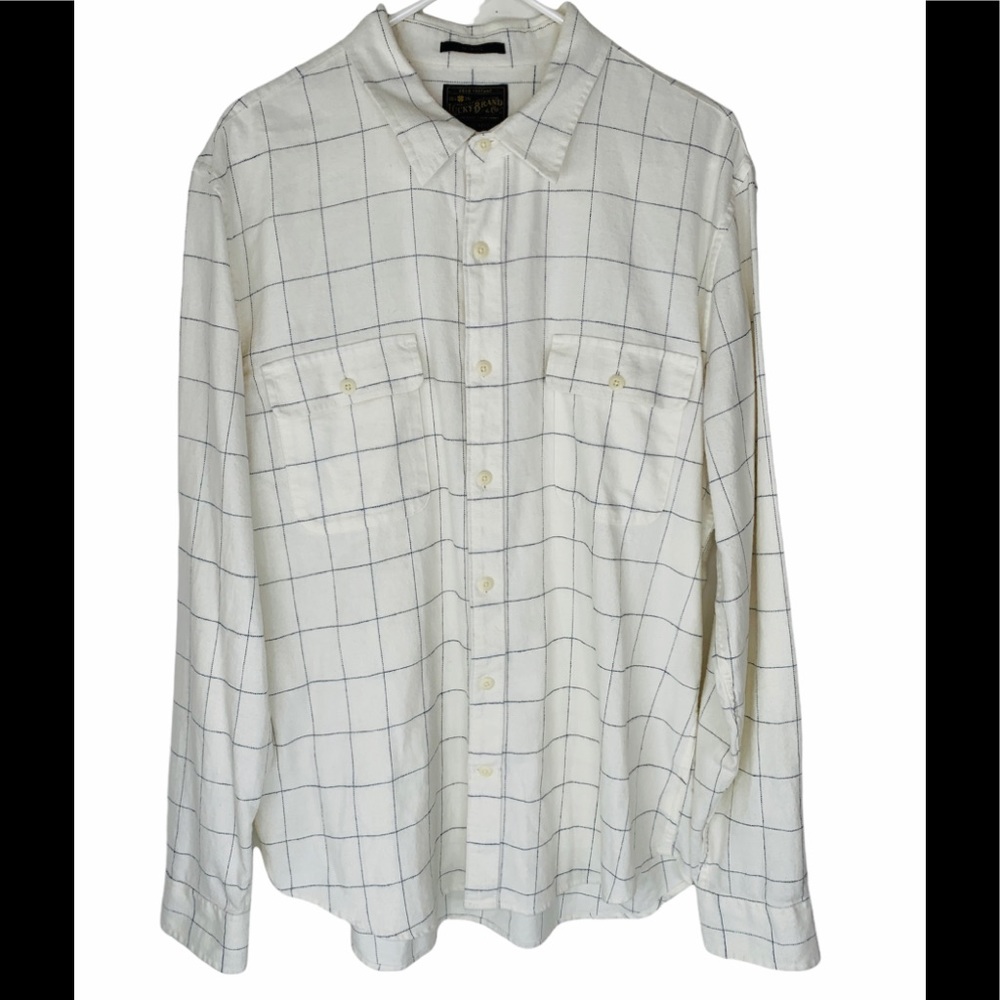 Lucky Brand Men’s Large Long Sleeve Shirt White